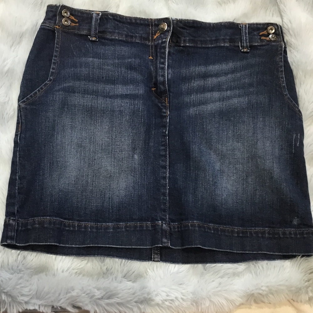 Tommy Hilfiger Dark Blue Denim Mini Skirt
